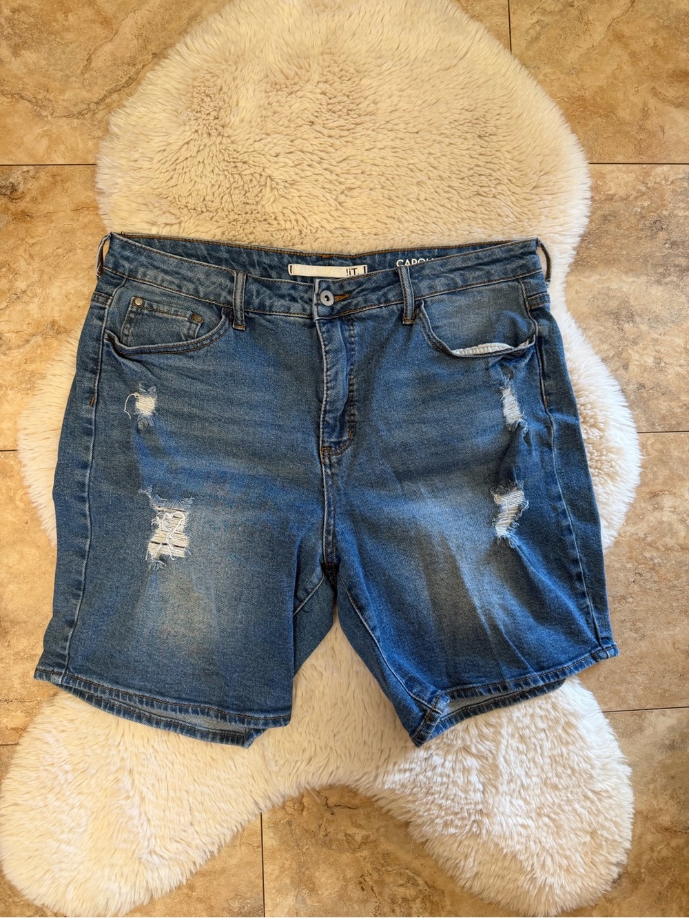 !it jeans Distressed Blue Denim Women’s Shorts